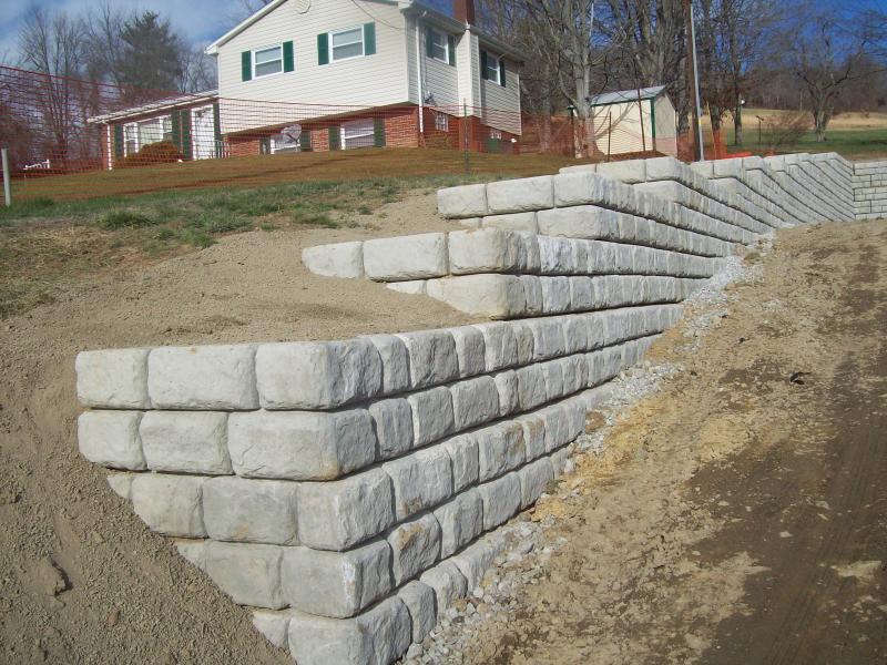 retaining wall, blough contracting, washington pa.