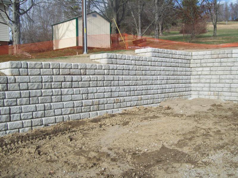 retaining wall, blough contracting, washington pa.