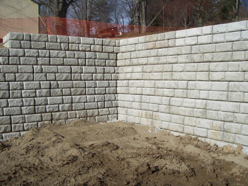 retaining wall, blough contracting, washington pa.