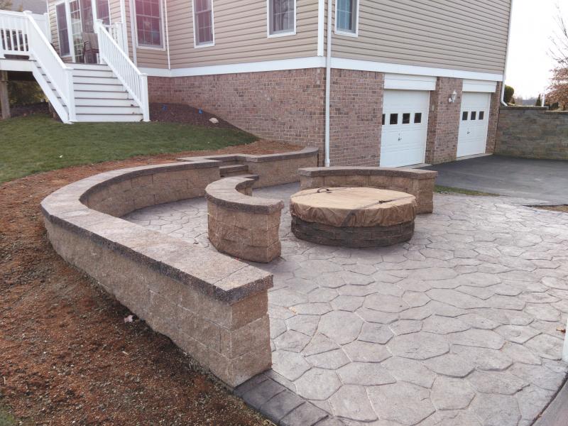 Patio and firepit